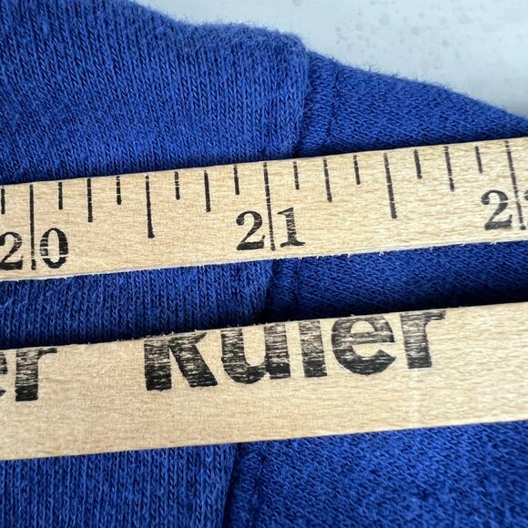 NFL New York Giants Football Sweatshirt Adult Large Blue Faded Full Zip Hoodie - Picture 15 of 15